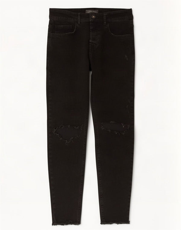 Zara Mens Slim Jeans EU 40 Medium W31 L28 Algodón Negro