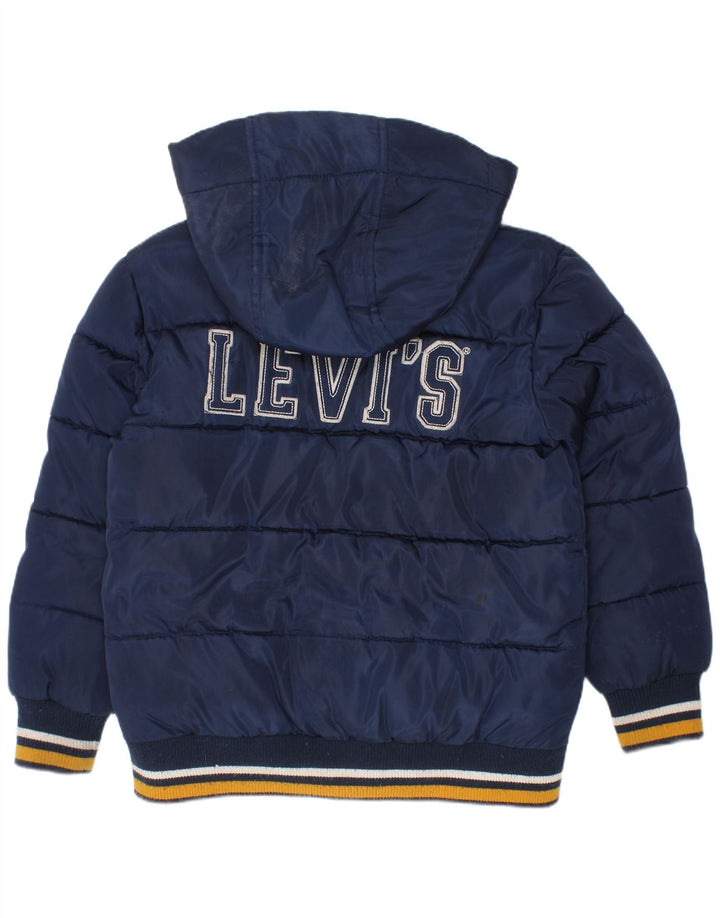 Levi's Chaqueta acolchada con capucha para niño Graphic 7-8 años Azul marino Poliéster