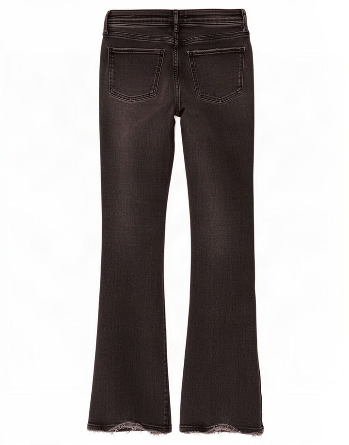 Zara Jeans Acampanados Para Mujer EU 38 Small W28 L31 Negro