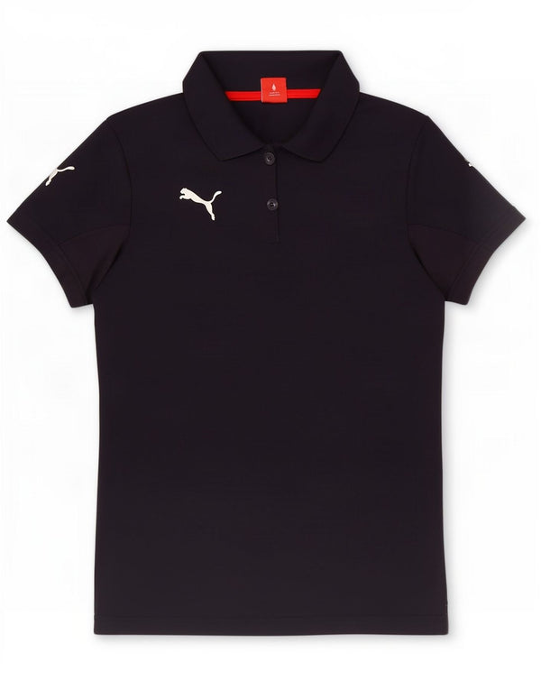 Puma Polo gráfico para mujer UK 12 Medium Azul marino Poliéster