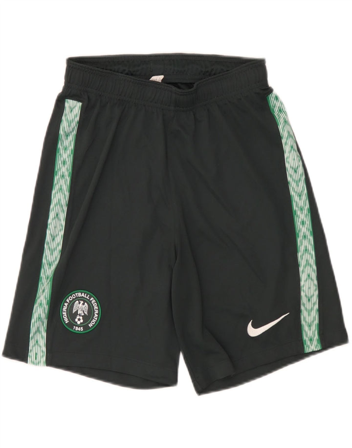 Nike - Pantalones cortos deportivos Dri Fit para hombre, poliéster verde pequeño