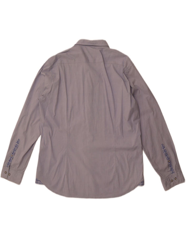 Camisa Hugo Boss Hombre 2XL Algodón Azul