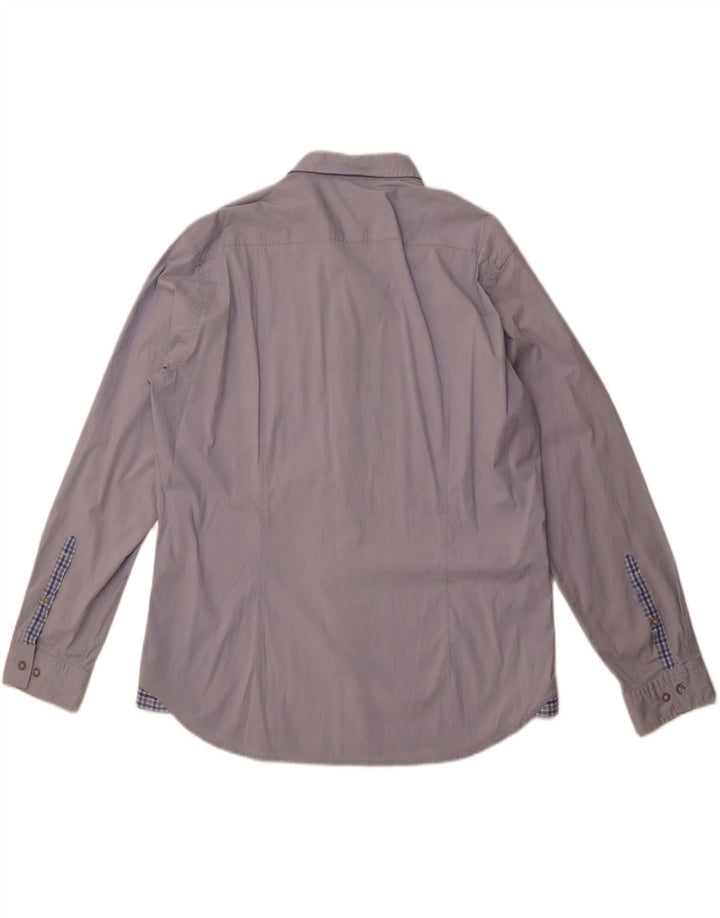 Camisa Hugo Boss Hombre 2XL Algodón Azul