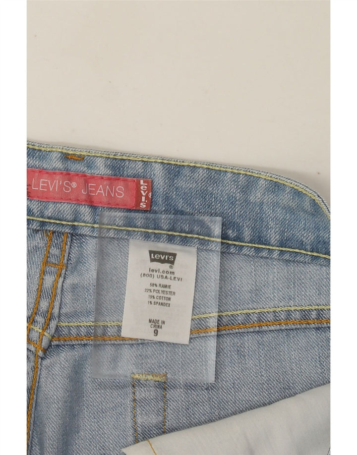 Levi's Bermudas vaqueras para mujer US 9 Medium W32 Blue Ramie
