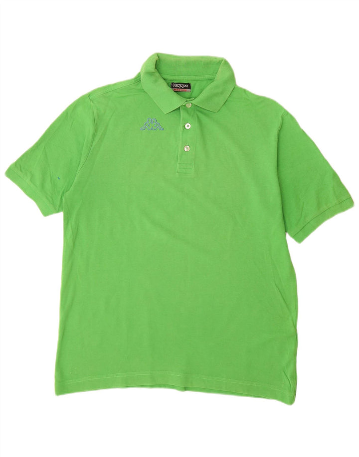 KAPPA Polo Hombre Algodón Verde Medio