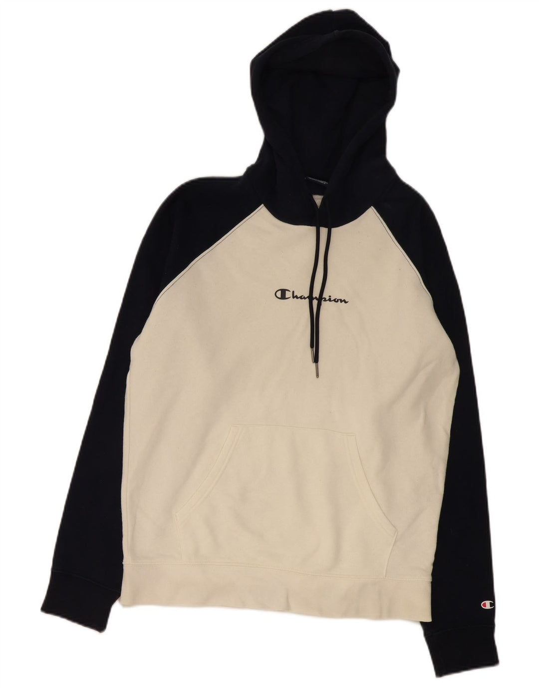 Champion Sudadera Con Capucha Jumper Medium Blanco Colorblock Algodón