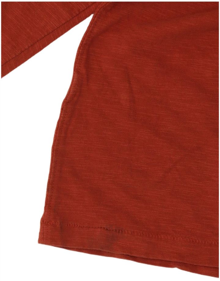 Camiseta de hombre Fat Face de manga larga con moteados en naranja medio