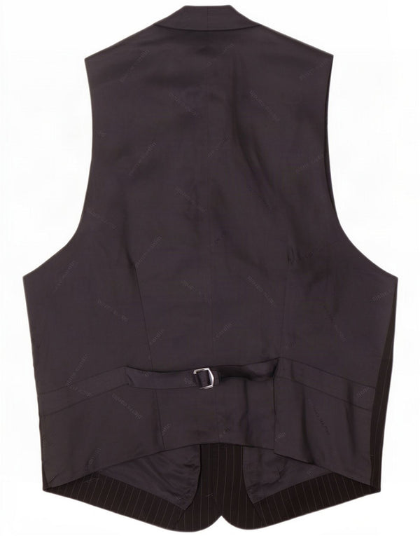 Chaleco Pierre Cardin para hombre UK 44 2XL Lana nueva a rayas negras