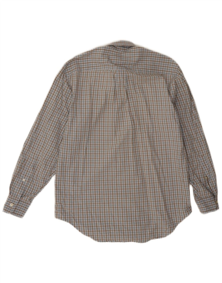 Vineyard Vines Camisa Hombre Algodón Vichy Azul Pequeño