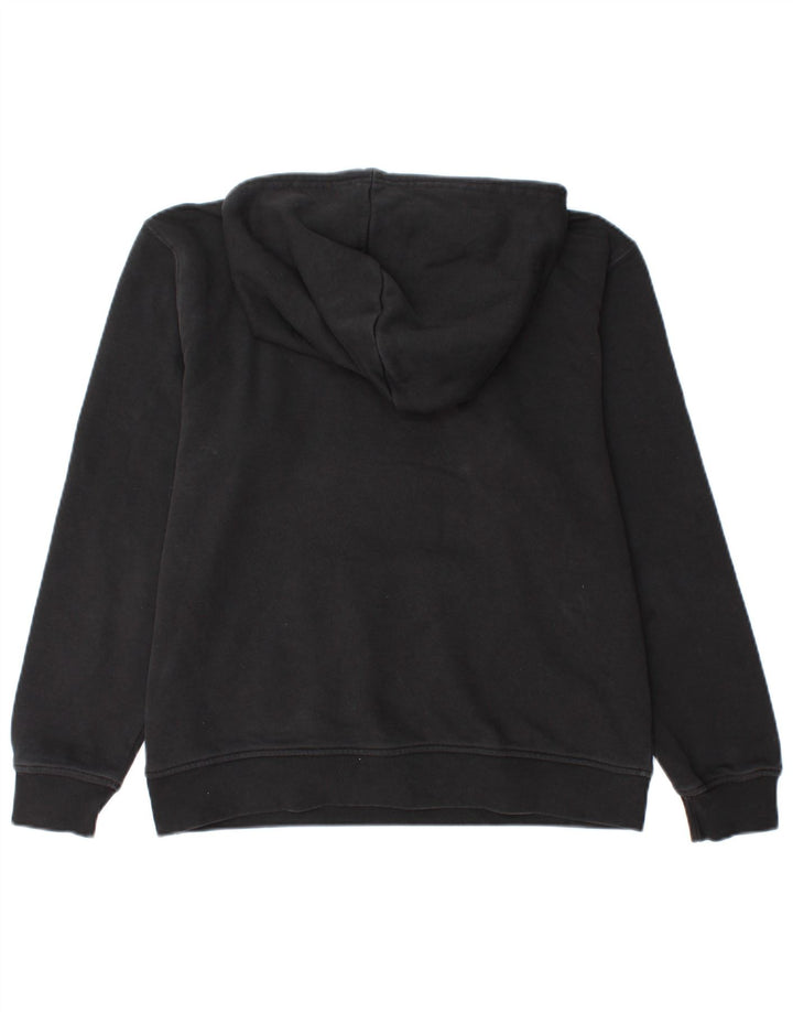 Adidas - Sudadera con capucha para mujer, talla grande, talla 12, algodón negro mediano