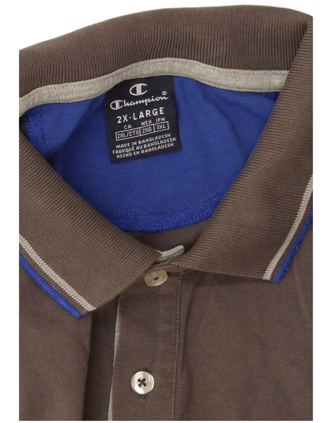 Champion Polo Hombre 2XL Gris