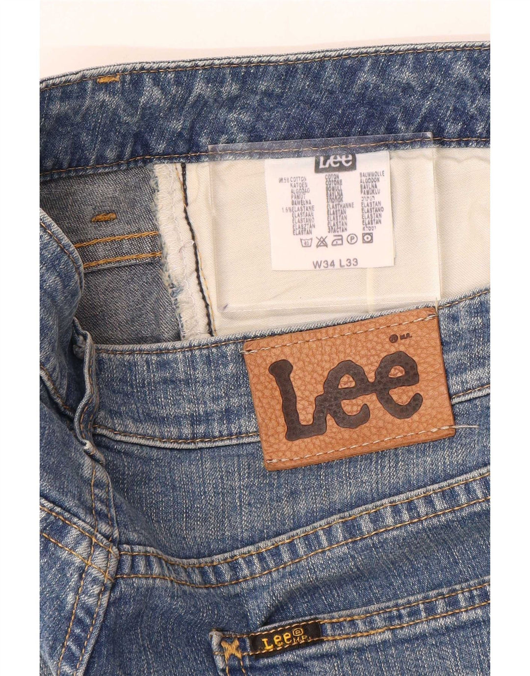 Vaqueros con corte bota para hombre Lee W34 L33 Algodón azul