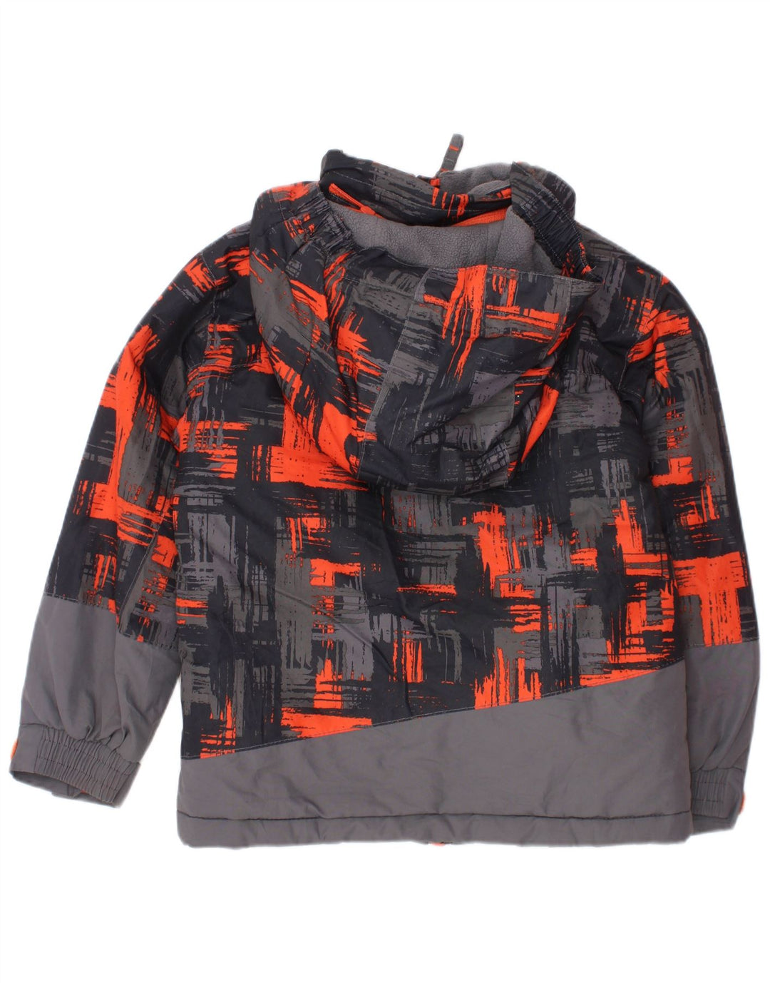 Mountain Warehouse Chaqueta cortavientos con capucha para niños de 3 a 4 años, cuadros grises