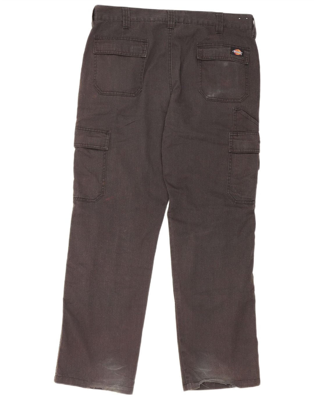 Dickies Pantalones cargo rectos para hombre W36 L30 Poliéster negro