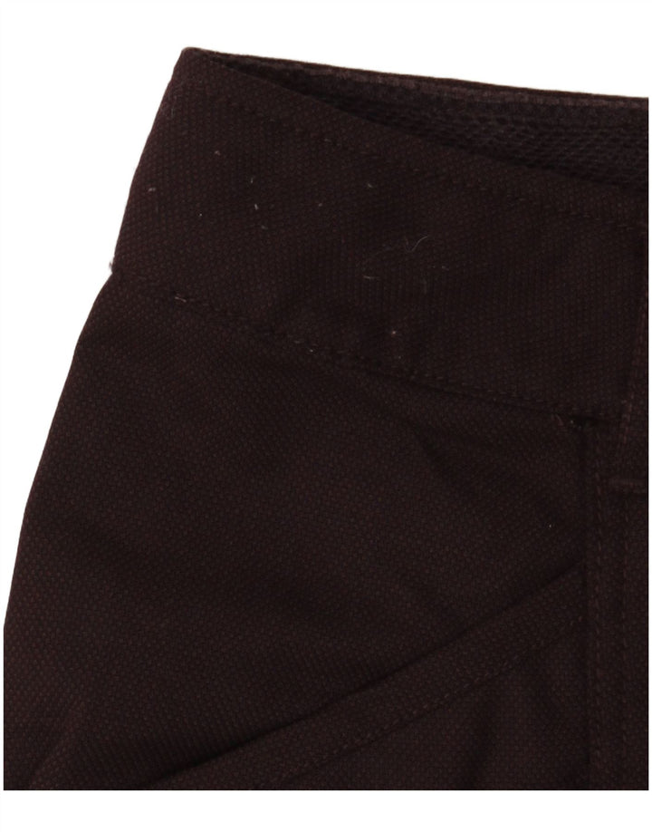 DIESEL Pantalones Cortos Casuales De Talle Alto W28 Lana Marrón Medio