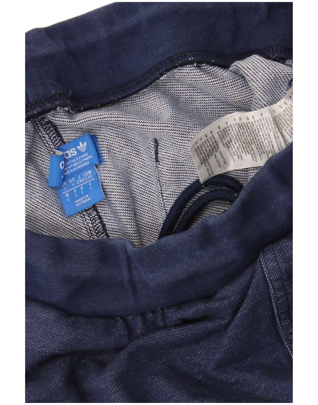 Adidas Hombre Pantalones De Chándal Joggers Grande Azul Marino Algodón