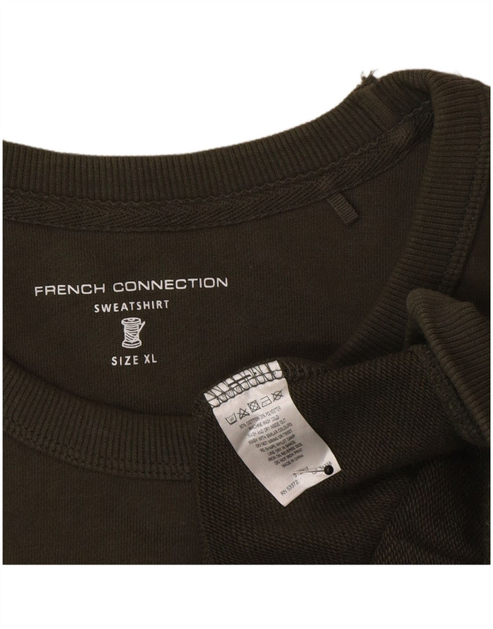 French Connection Sudadera Hombre XL Caqui Algodón