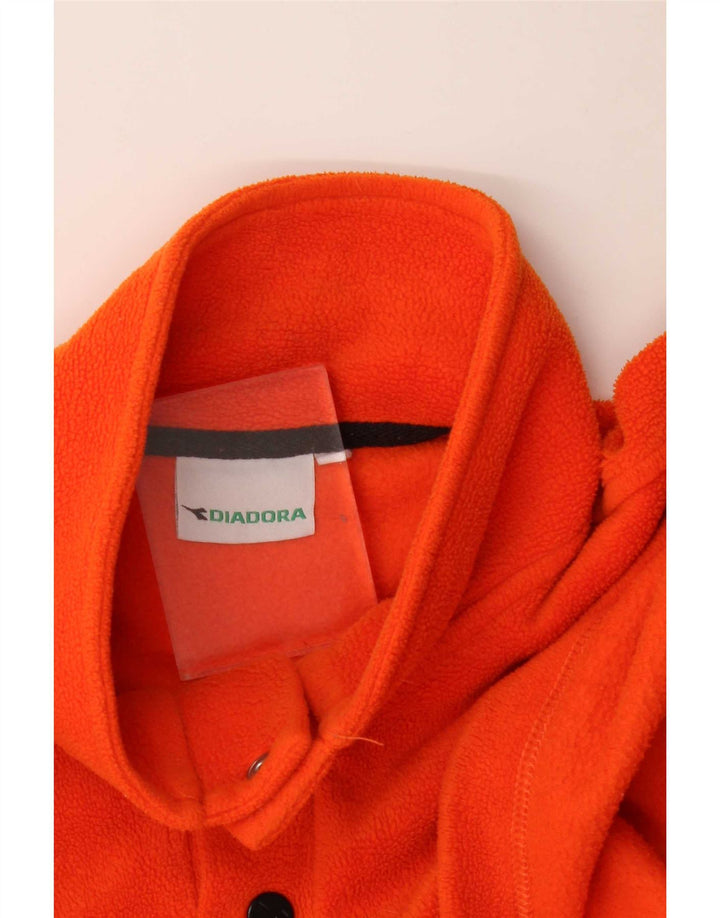 Diadora Jersey Polar Hombre con Cuello De Botones XL Naranja