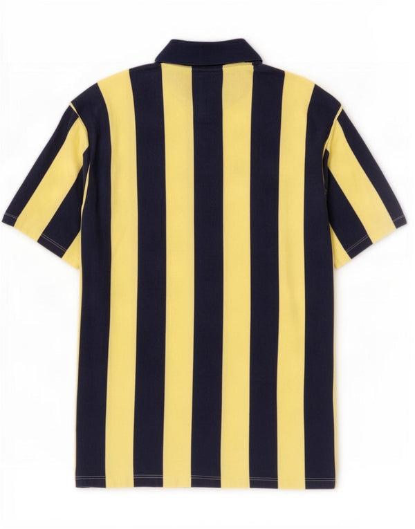 Zara Hombre Camisa Manga Corta Algodón Rayas Azul Medio