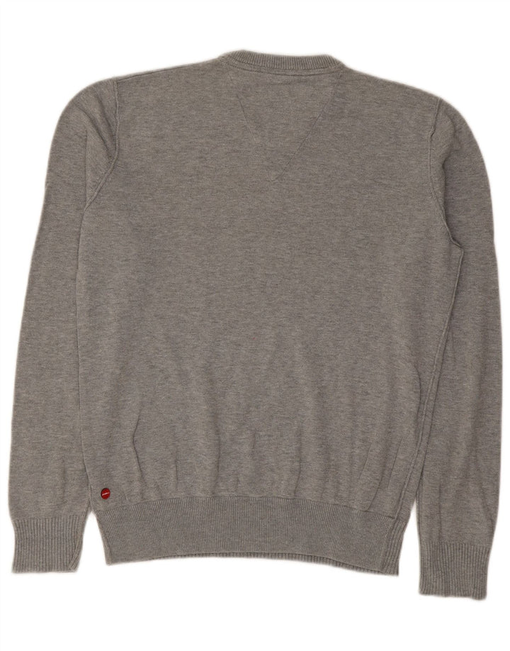 O'Neill Jersey con cuello en V para hombre pequeño de algodón gris