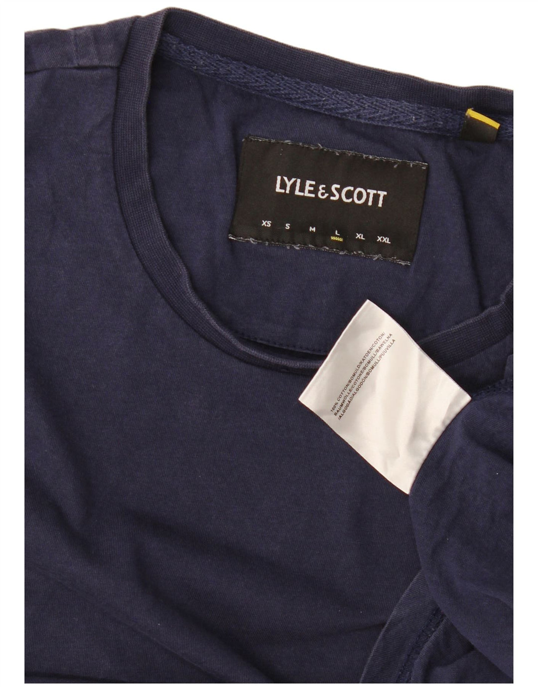 Lyle & Scott - Camiseta para hombre, talla grande, color azul marino, algodón
