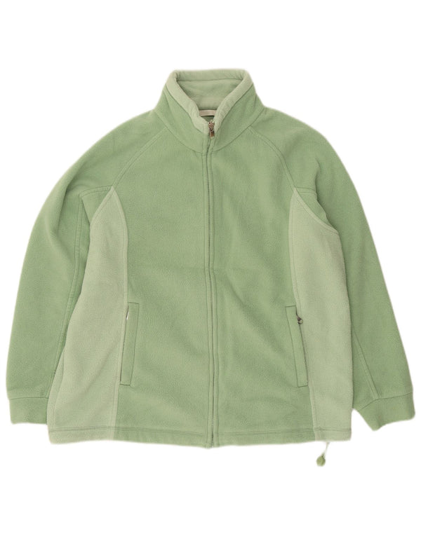 Marks & Spencer Chaqueta polar para mujer UK 44 Grande Verde Colorblock