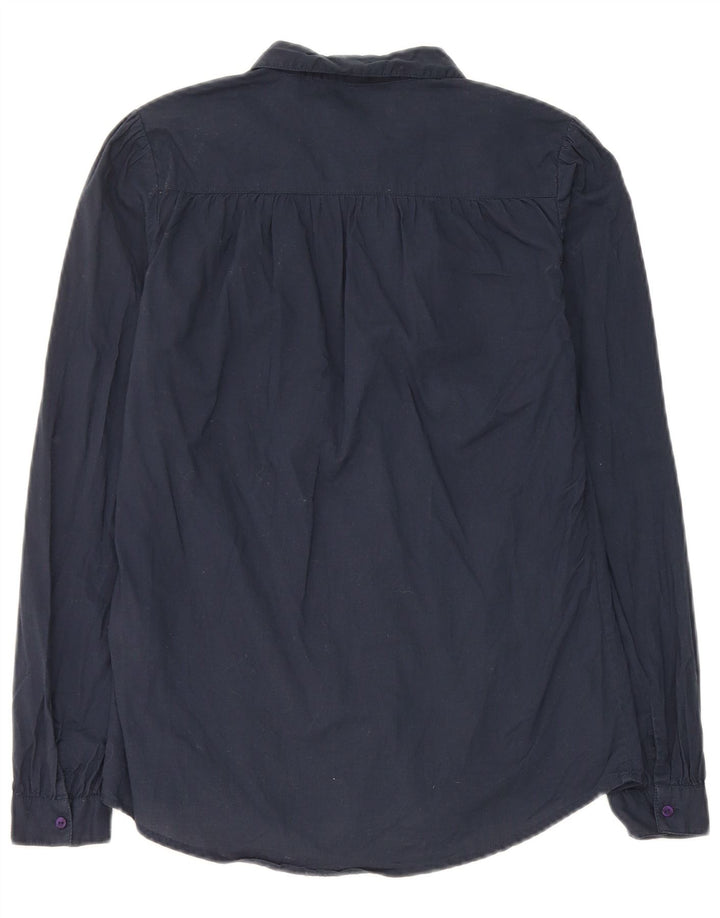 Jack Wills Camisa para mujer UK 8 Small Azul marino Algodón