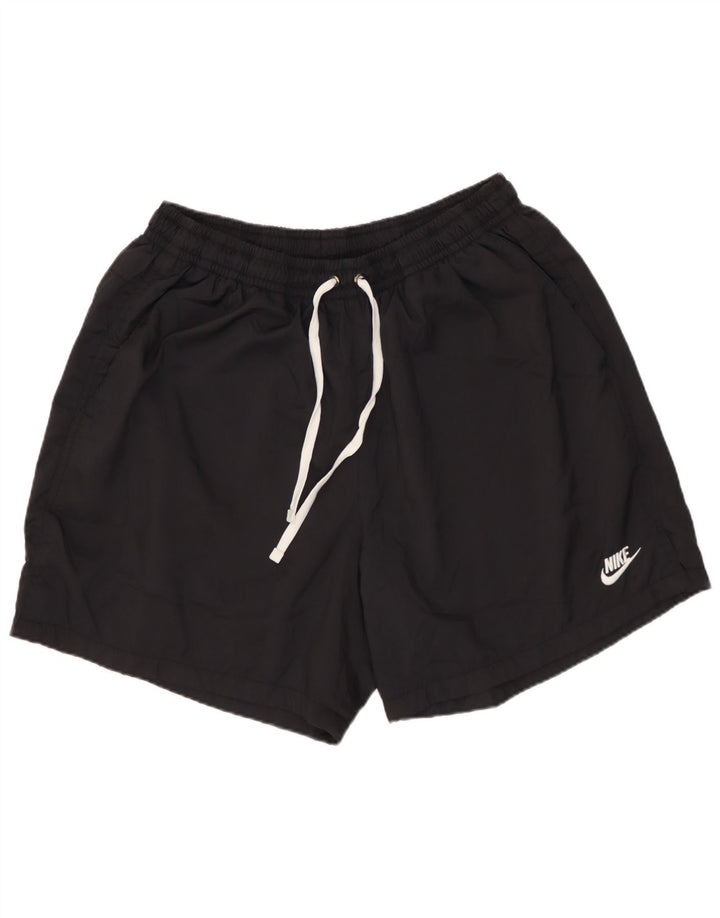 Nike Pantalones cortos deportivos para niños 13-14 años XL Negro Poliéster
