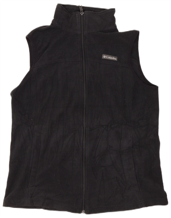 Columbia Chaleco polar para mujer UK 46 Grande Poliéster negro