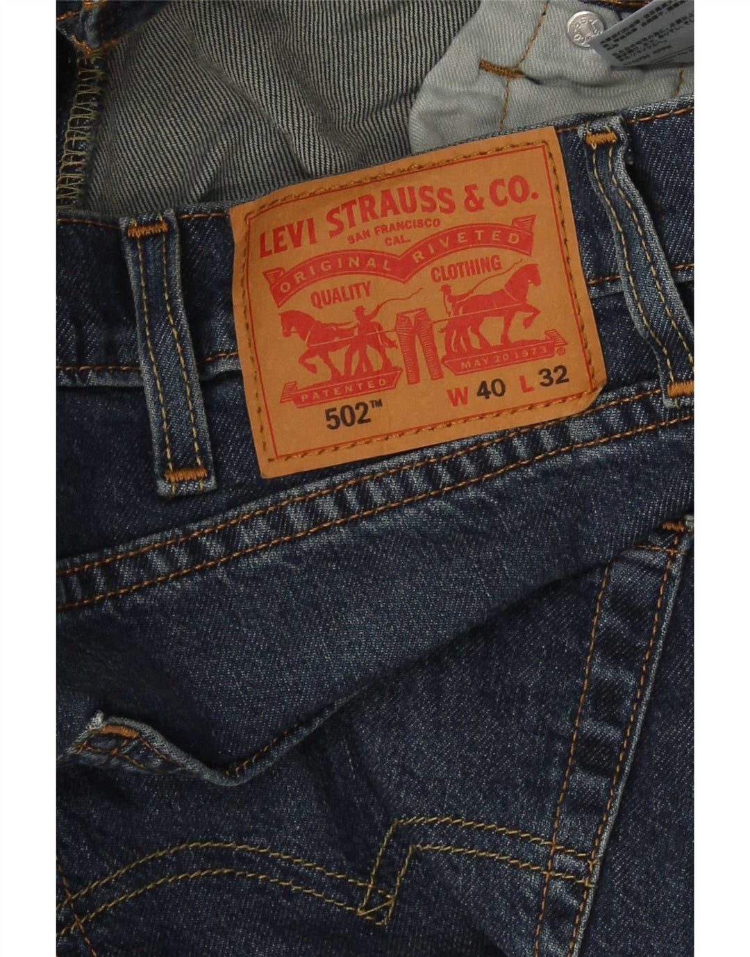 Vaqueros Levi's 502 Tapered para hombre W40 L32 Azul
