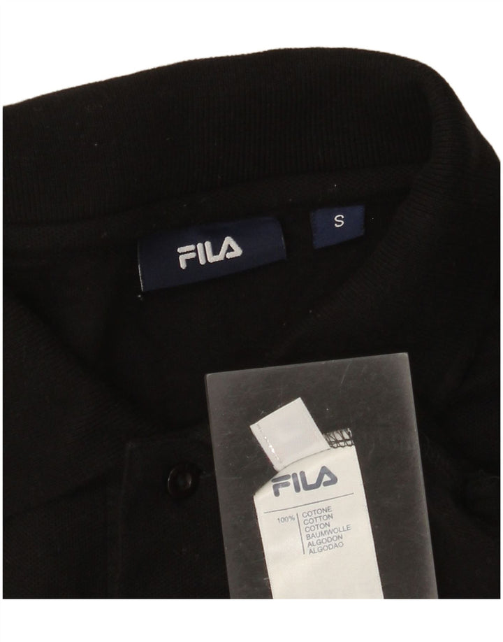 Fila Polo Hombre Pequeño Algodón Negro