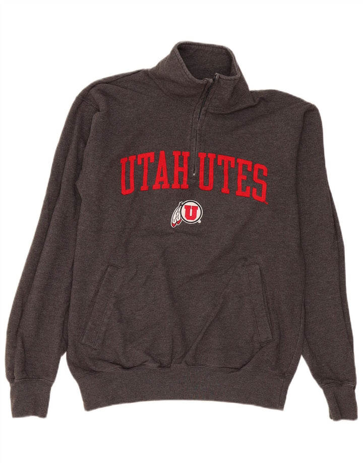 Champion Utah Utes Sudadera Gráfica Jumper Gris Medio Moteado