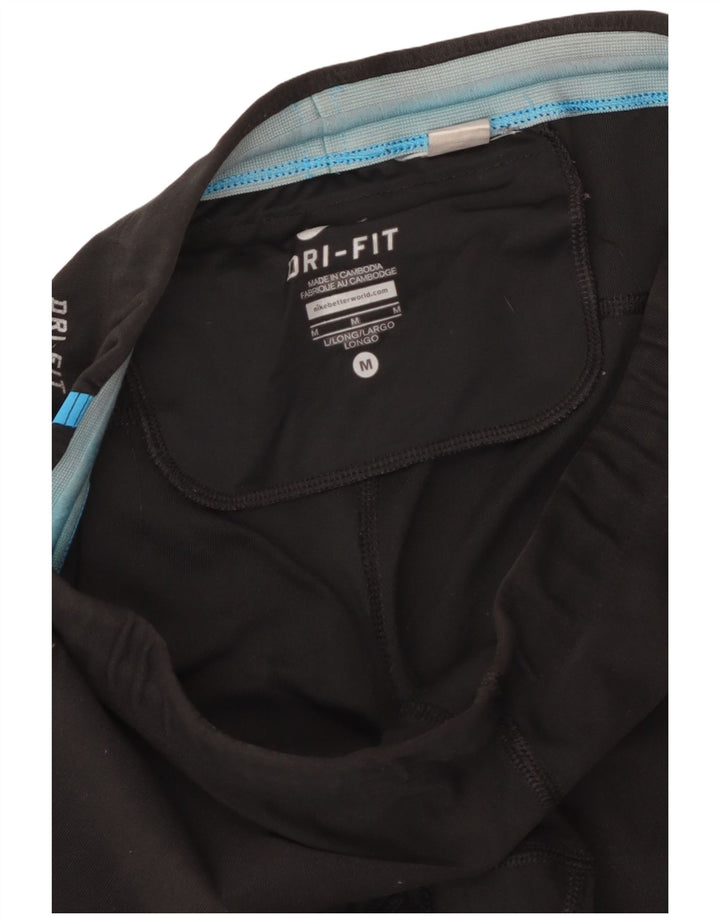 Nike Leggings Dri Fit para mujer UK 44 Mediano Negro Manchado