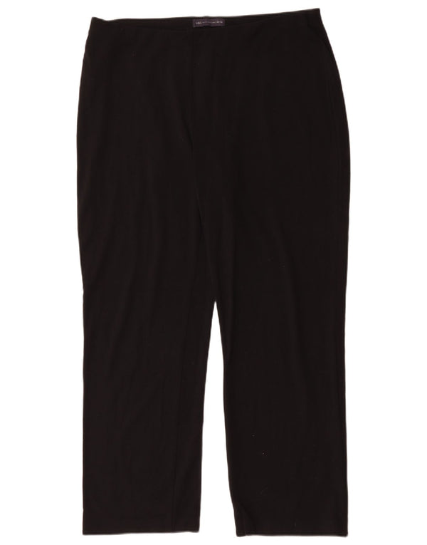 Marks & Spencer Pantalones Casuales Rectos para Mujer UK 46 Large W32 L30 Negro