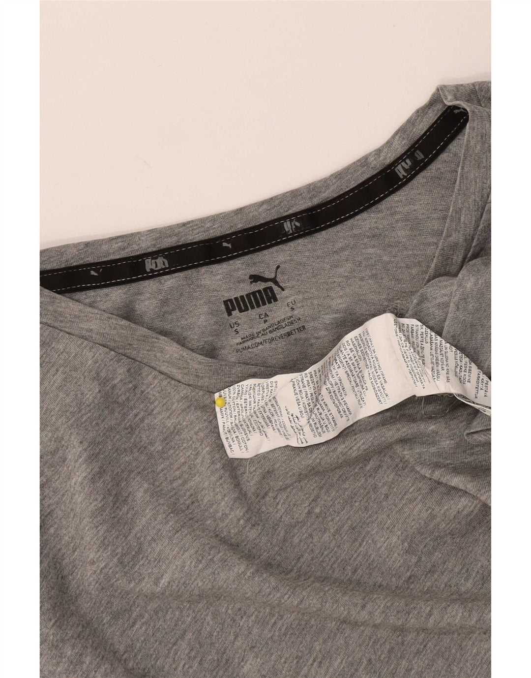 Camiseta Puma Hombre Top Small Gris Algodón