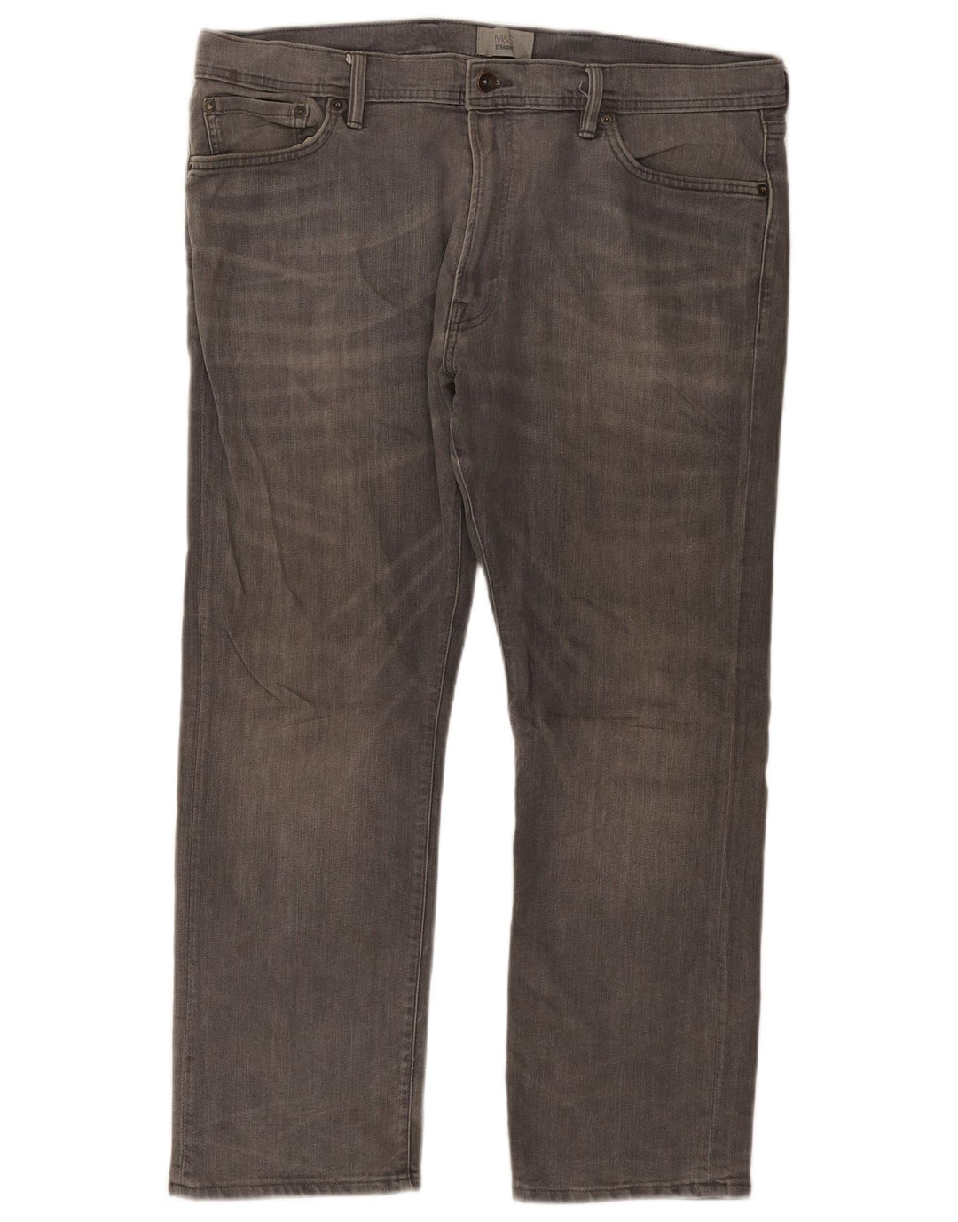 Marks & Spencer Vaqueros rectos para hombre W40 L29 Algodón gris