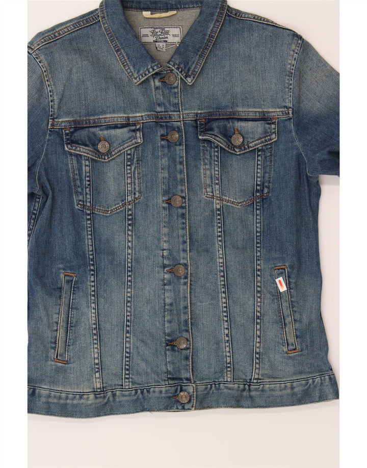 FAT FACE Womens Denim Jacket UK 10 Small  Blue Cotton Vintage Fat Face and Second-Hand Fat Face from Messina Hembry 