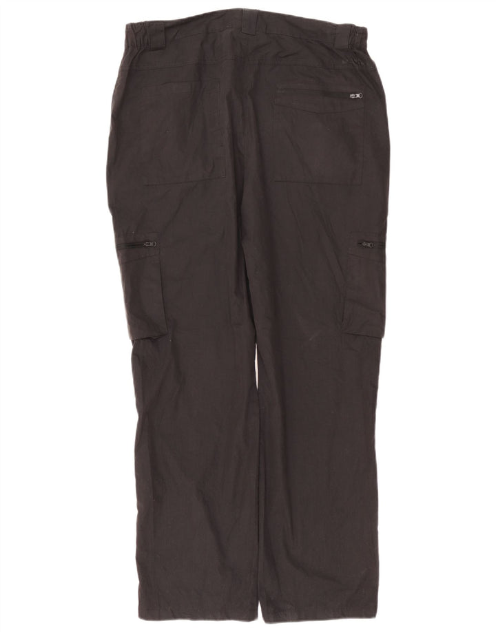 Pantalones cargo rectos para mujer de Mountain Warehouse W36 L30 Poliéster negro