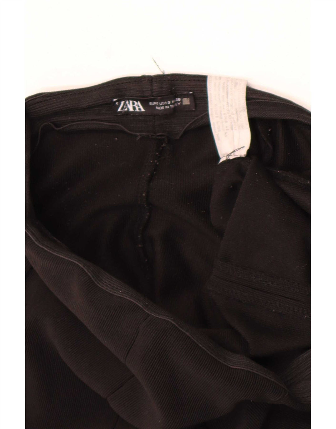 Zara Mujer Leggings Small Negro Poliéster