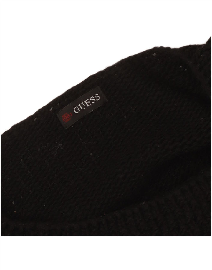 Guess Suéter tipo jersey con cuello barco para mujer UK 12 Medium Black