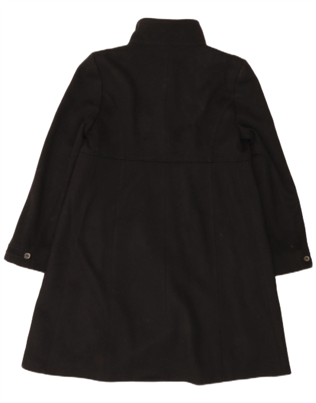 Zara Mujer Abrigo Cruzado UK 44 Medium Negro