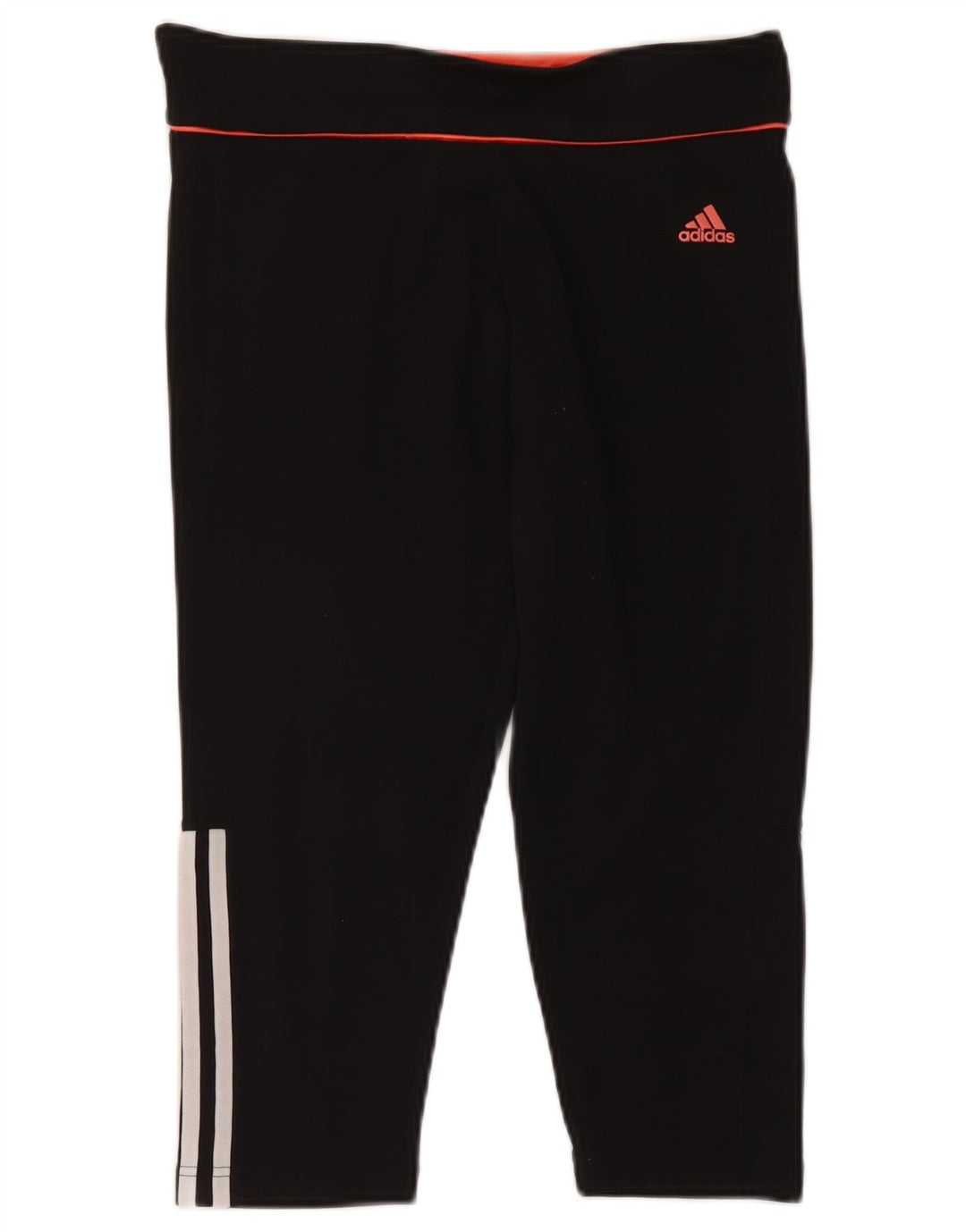Adidas Mujer Climalite Capri Leggings Reino Unido 12/14 Mediano Negro Poliéster