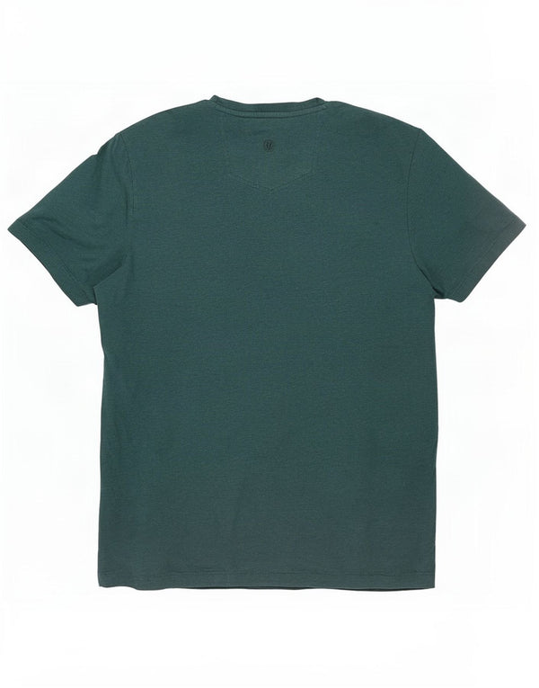 Camiseta gráfica para hombre Fat Face Top grande de algodón verde