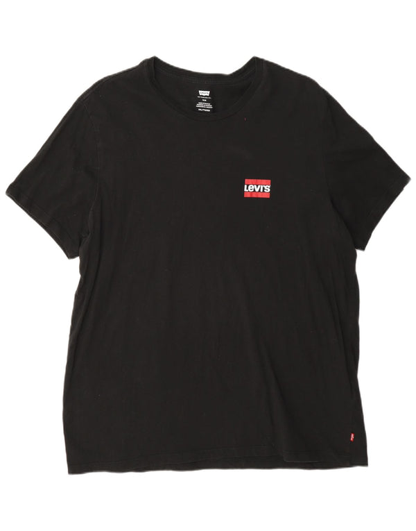 Levi's Camiseta gráfica ajustada para hombre Top 2XL Algodón negro