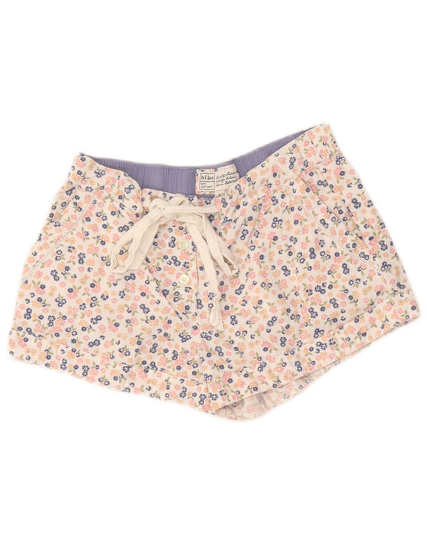 Pantalones cortos informales para mujer Fat Face UK 8 Small W32 Algodón floral multicolor
