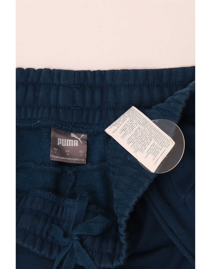 Puma Pantalones De Chándal Para Hombre Joggers Large Azul Algodón