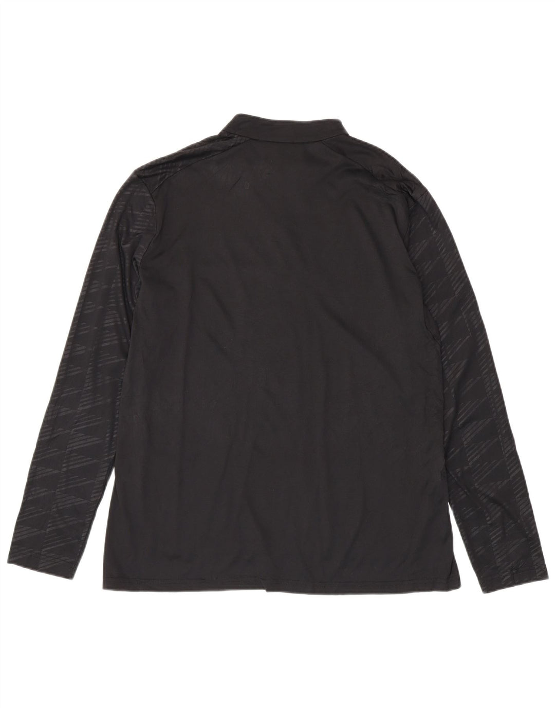 ADIDAS Mujer Aeroready Zip Neck Top Manga Larga UK 20/22 XL Negro