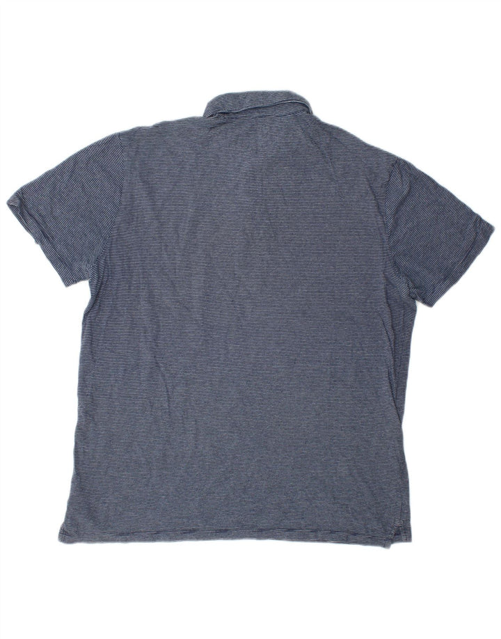 Polo Gap Hombre Algodón A Rayas Azul Grande
