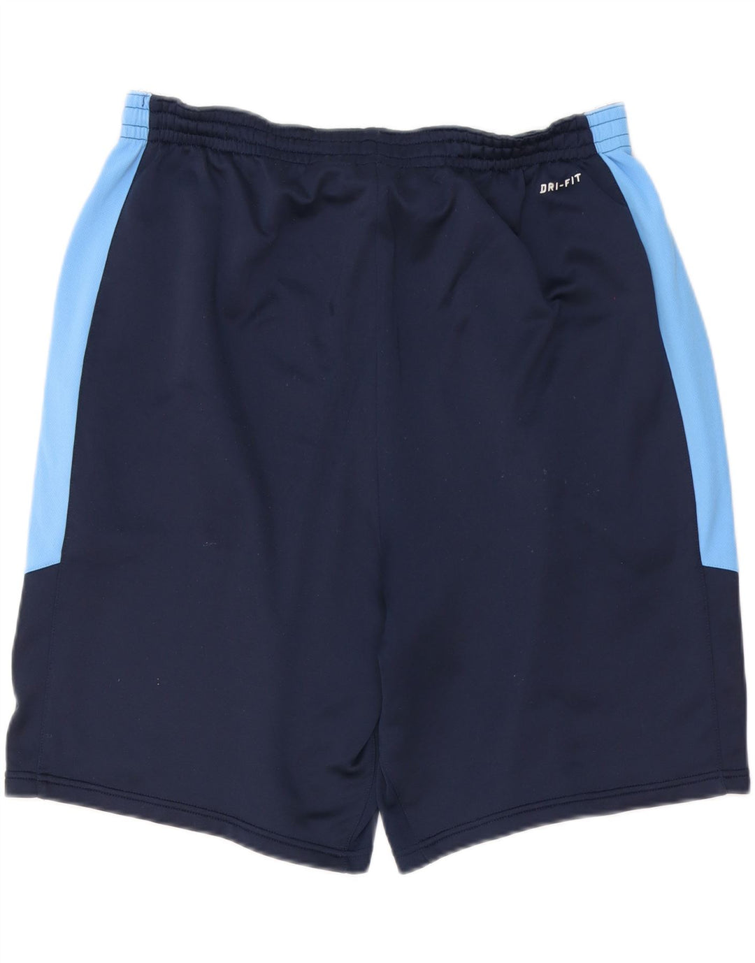 NIKE Pantalones cortos deportivos Dri Fit para hombre 2XL Azul marino Colorblock Poliéster