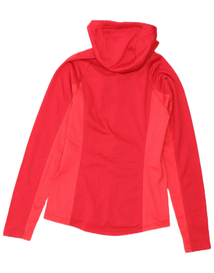 THE NORTH FACE Suéter con capucha y cremallera para mujer UK 6 XS Rojo Colorblock Poliéster